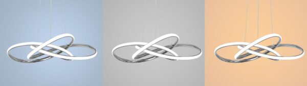 Светильник потолочный, коллекция NODE , светодиодный, цвет хром+ пульт управления 2